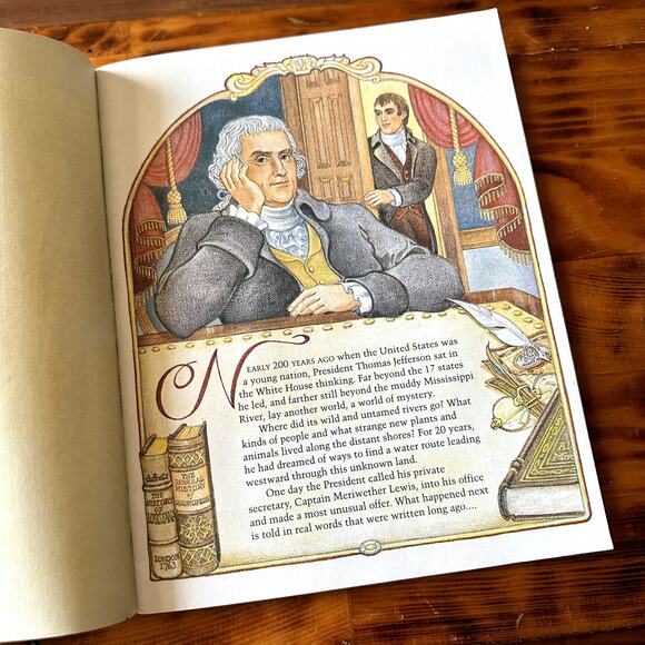 Vintage 1998 How We Crossed The West The Adventures Of Lewis & Clark Book - Picture 5 of 12